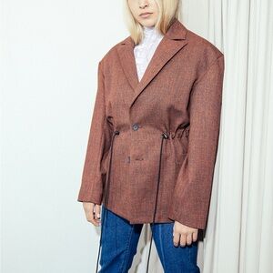 Eckhaus Latta draw cord unisex Blazer
